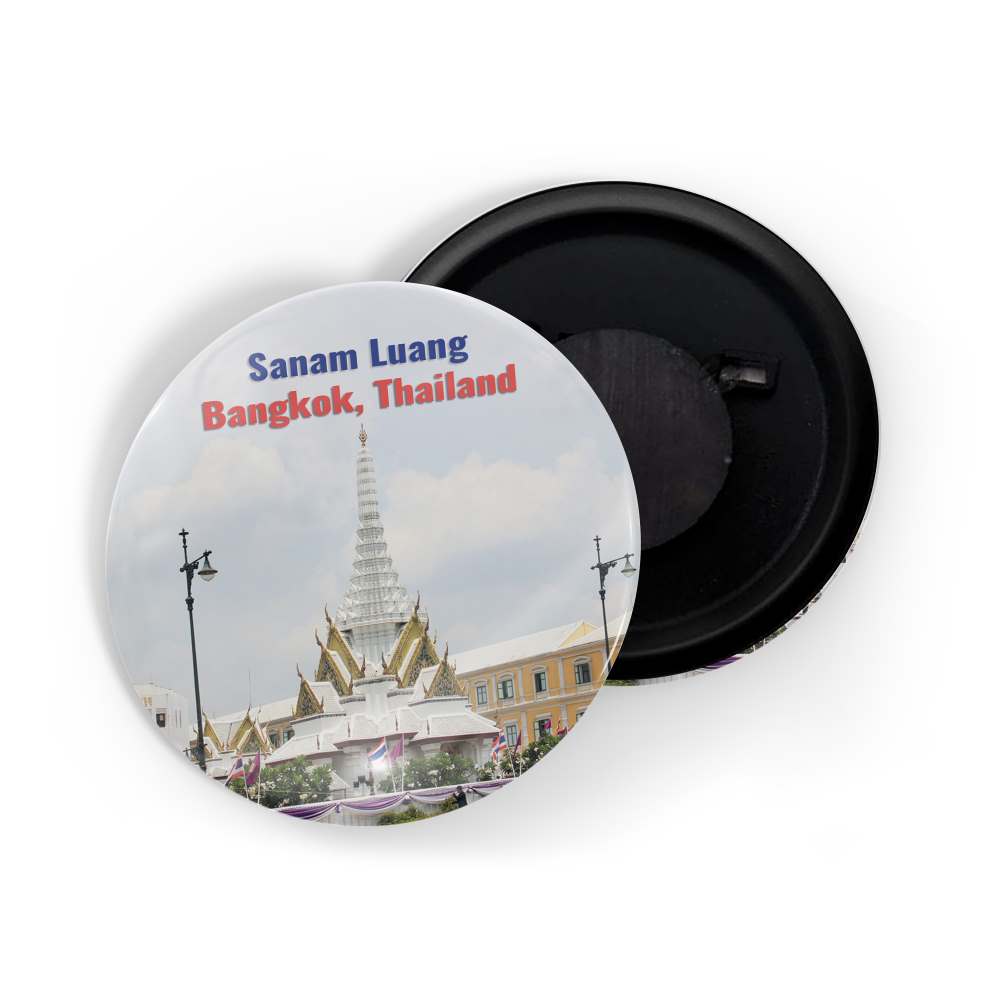 dhcrafts Fridge Magnet Multicolor Famous Tourist Place Sanam Luang Bangkok Thailand Glossy Finish Design Pack of 1